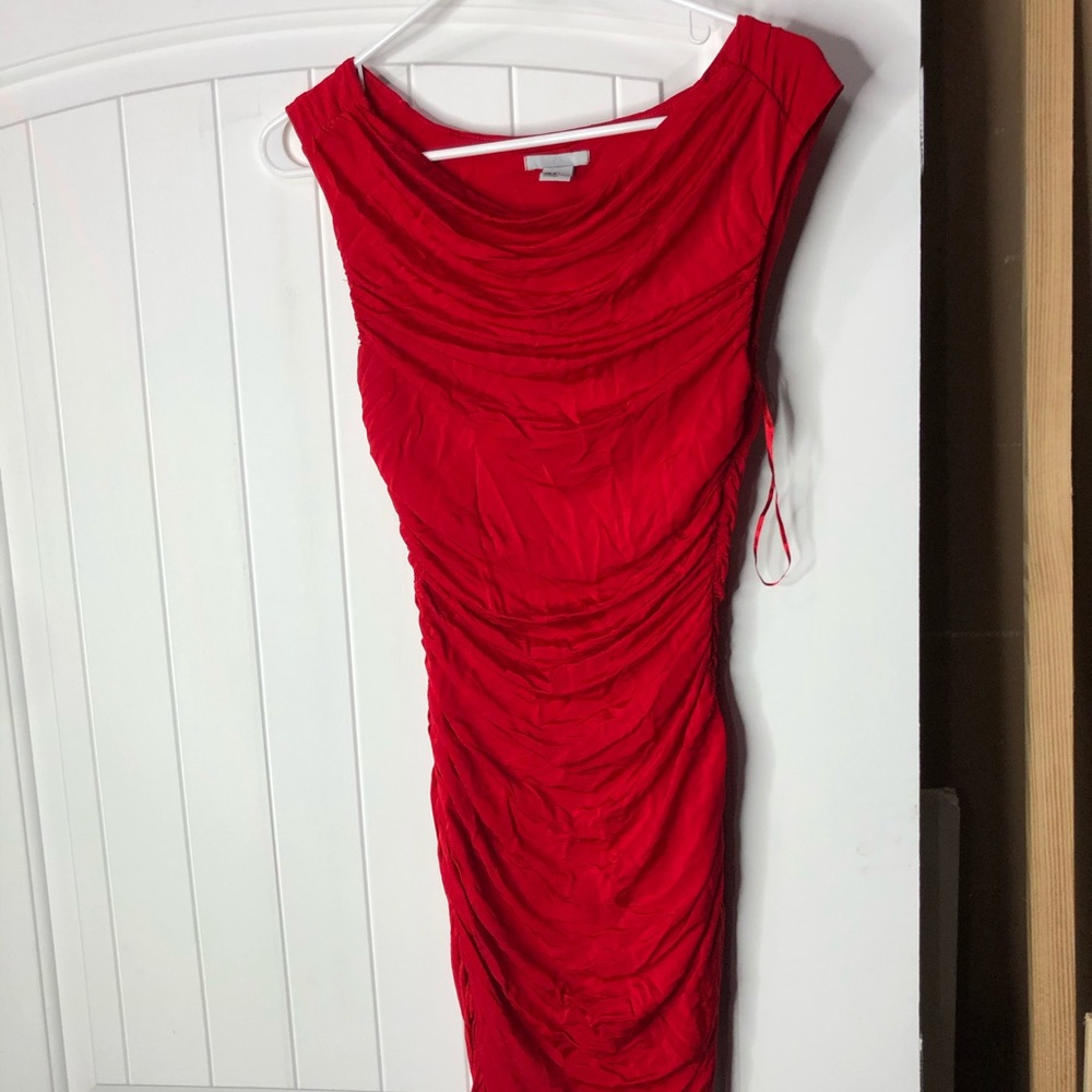 H and M red dress size 8